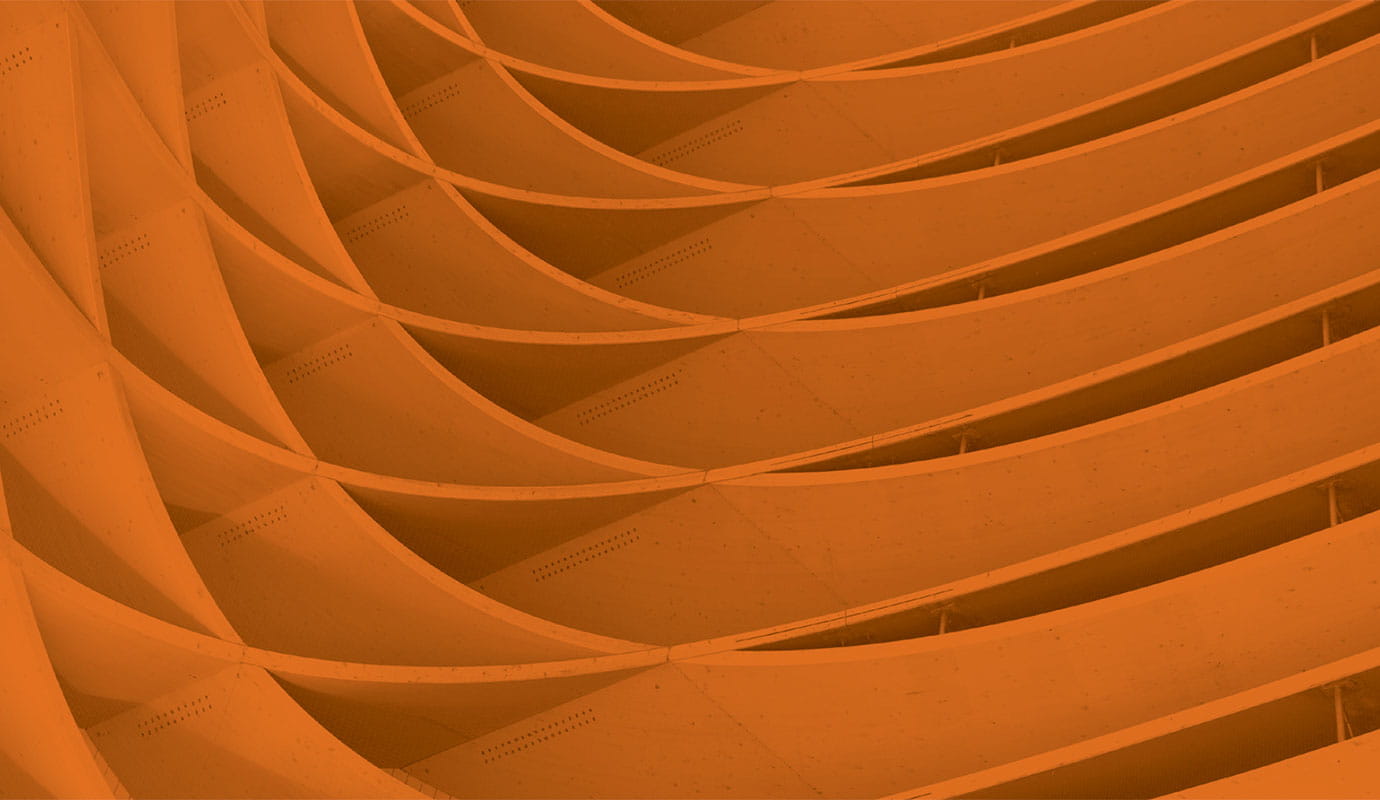 intersecting orange lines design