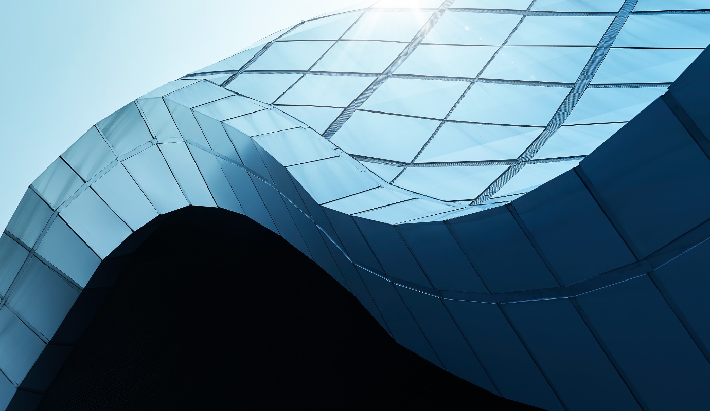 Modern architecture business building abstract curve